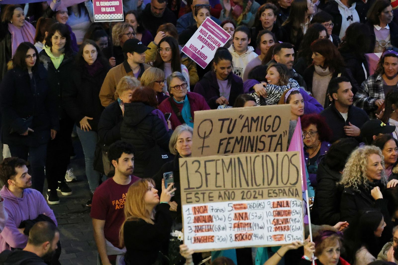La manifestación del 8-M en Málaga, en fotos