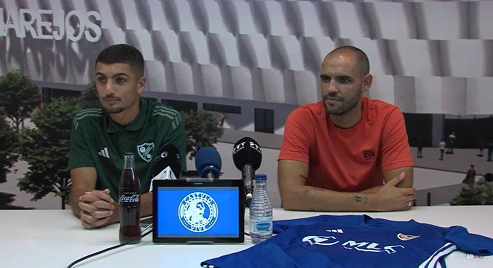 Fran Rivera, junto a Cristian Sanz, en su presentación.