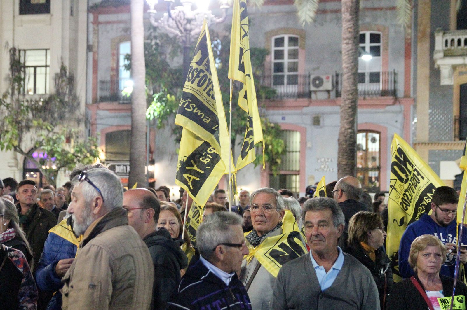 Imágenes de la manifestación contra los Fosfoyesos