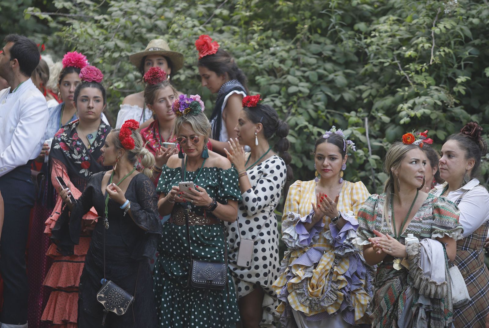 Imágenes de la Hermandad de Huelva a su paso por El Charco