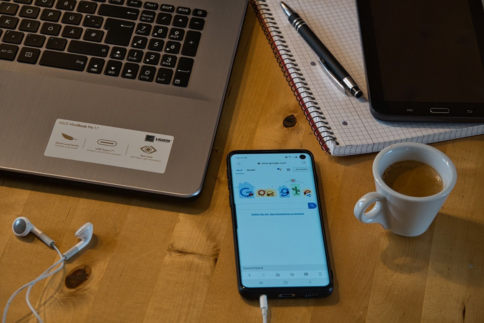 Un escenario de teletrabajo.