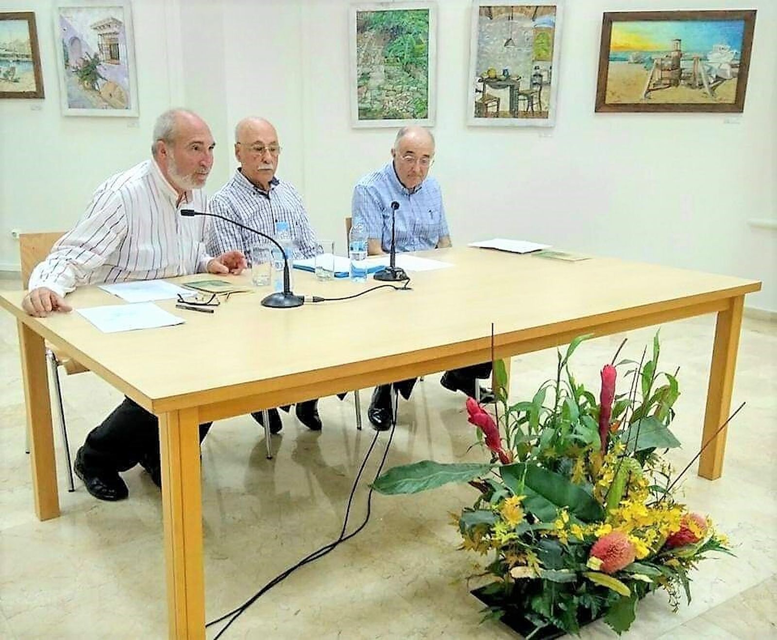 Juan José Ceba con Leonardo Soriano y José Luis Muñío.