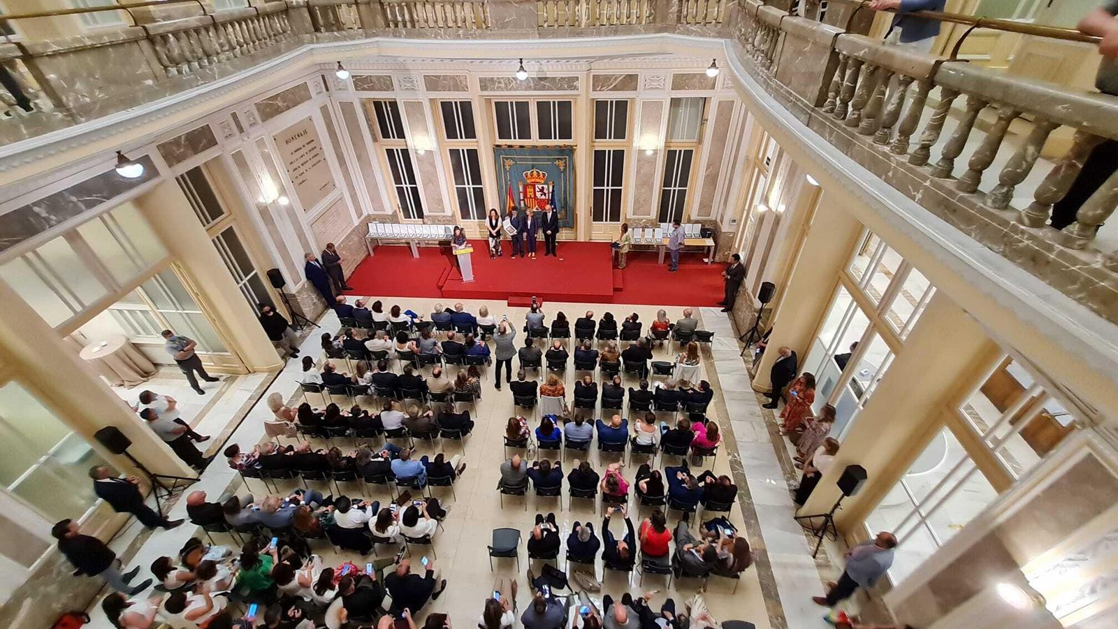 Una imagen del Ministerio de Educación, durante el acto.