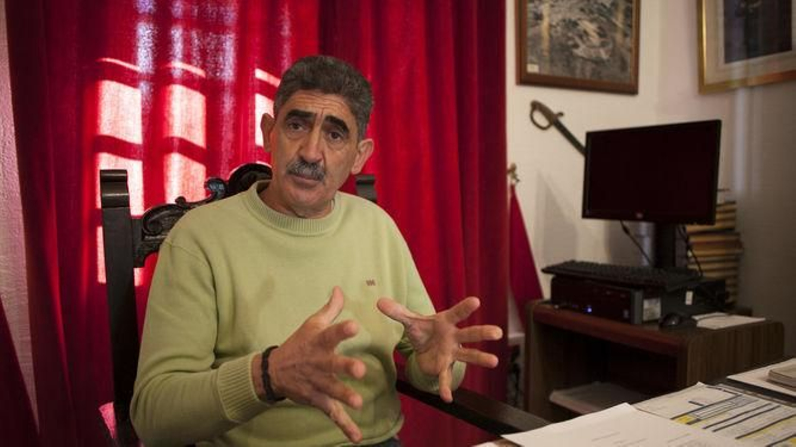 José Damián García, alcalde de Cortes de la Frontera.