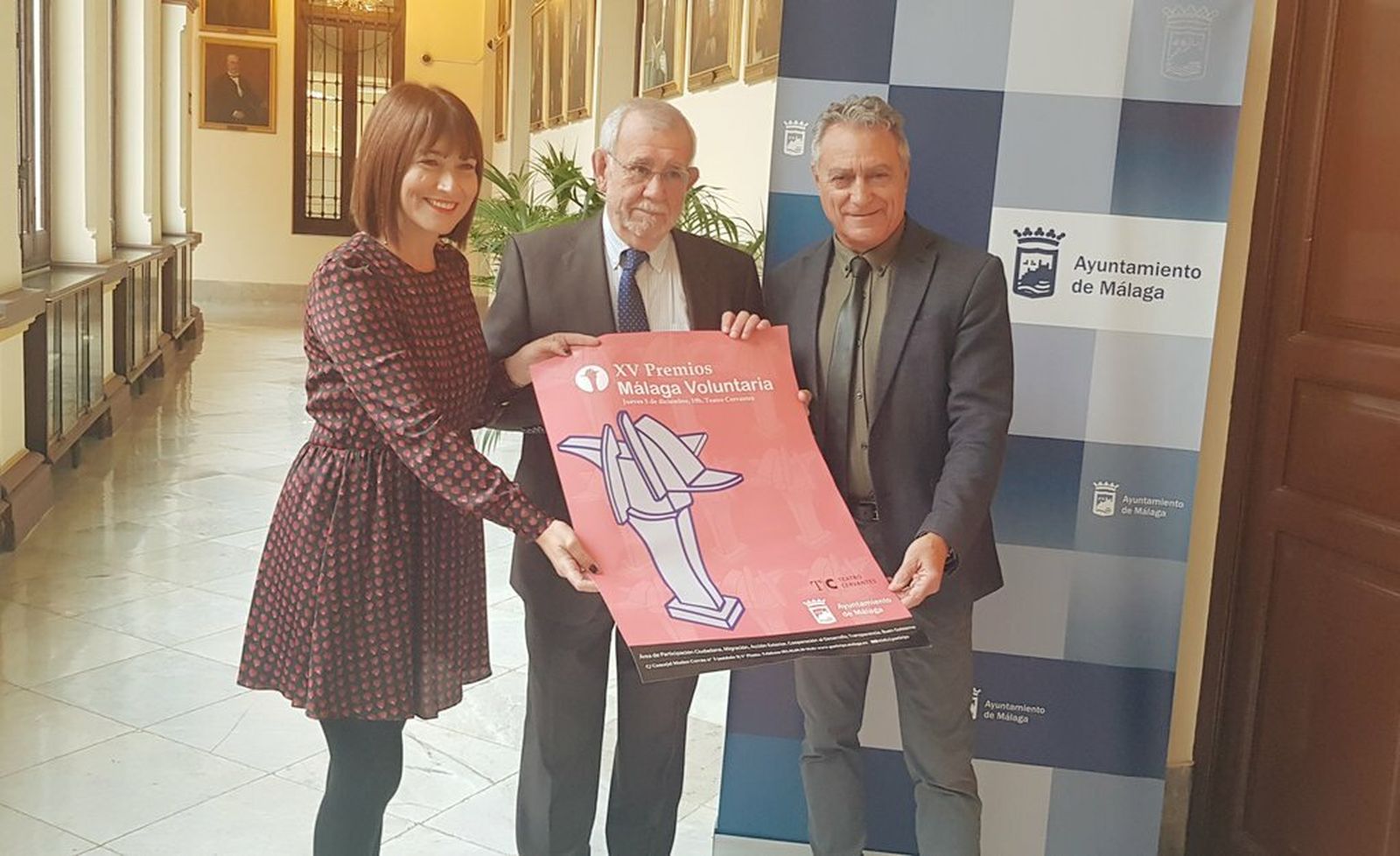 Presentación del programa del Día del Voluntariado en el Ayuntamiento de Málaga