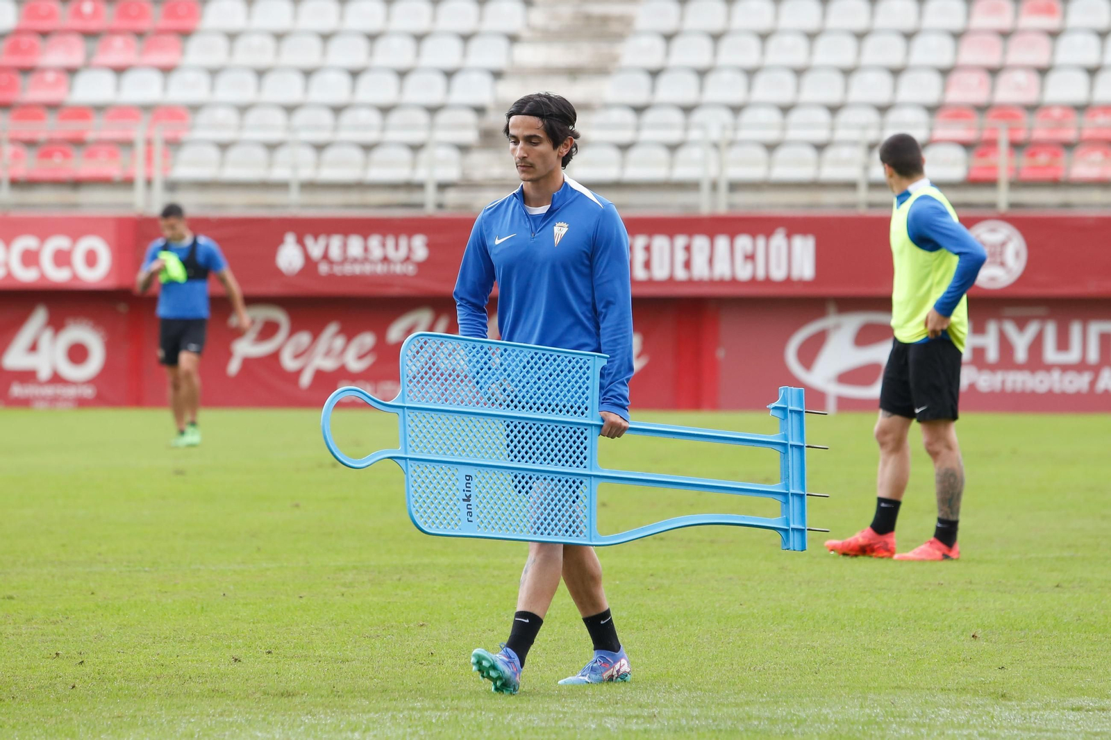 El entrenamiento del Algeciras CF antes de la visita al Recreativo de Huelva