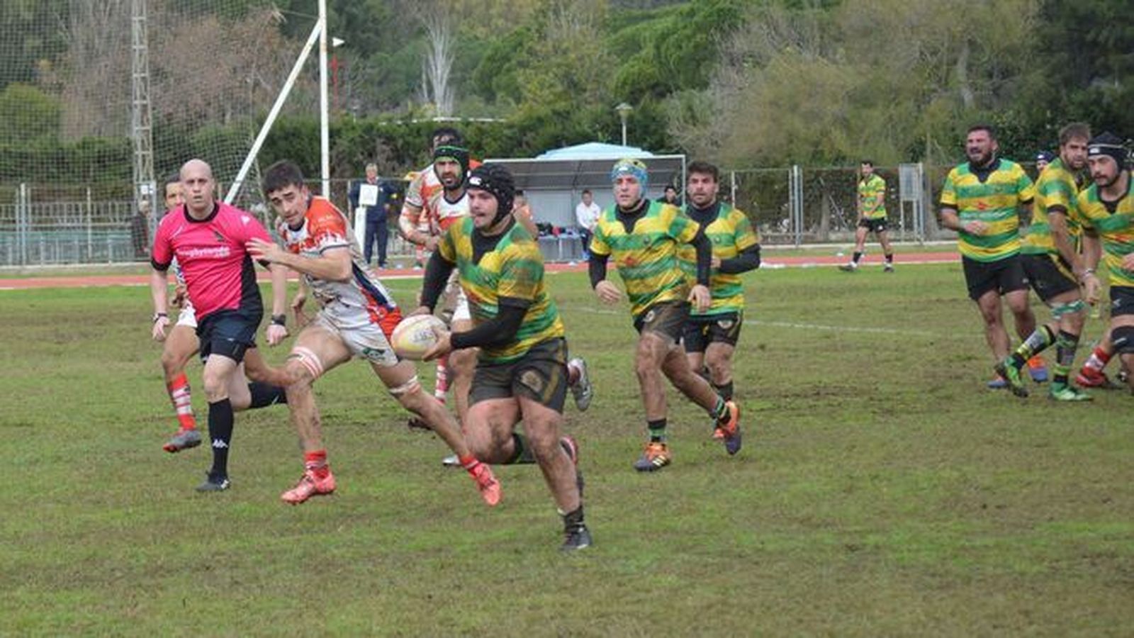 Imagen del partido jugado la semana pasada en El Puerto.