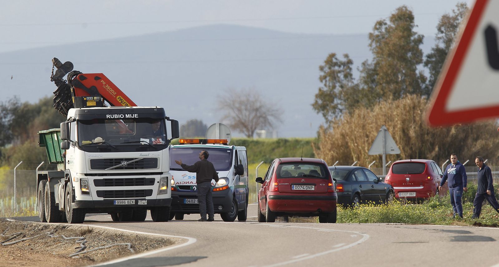 El accidente del autobús escolar, en imágenes