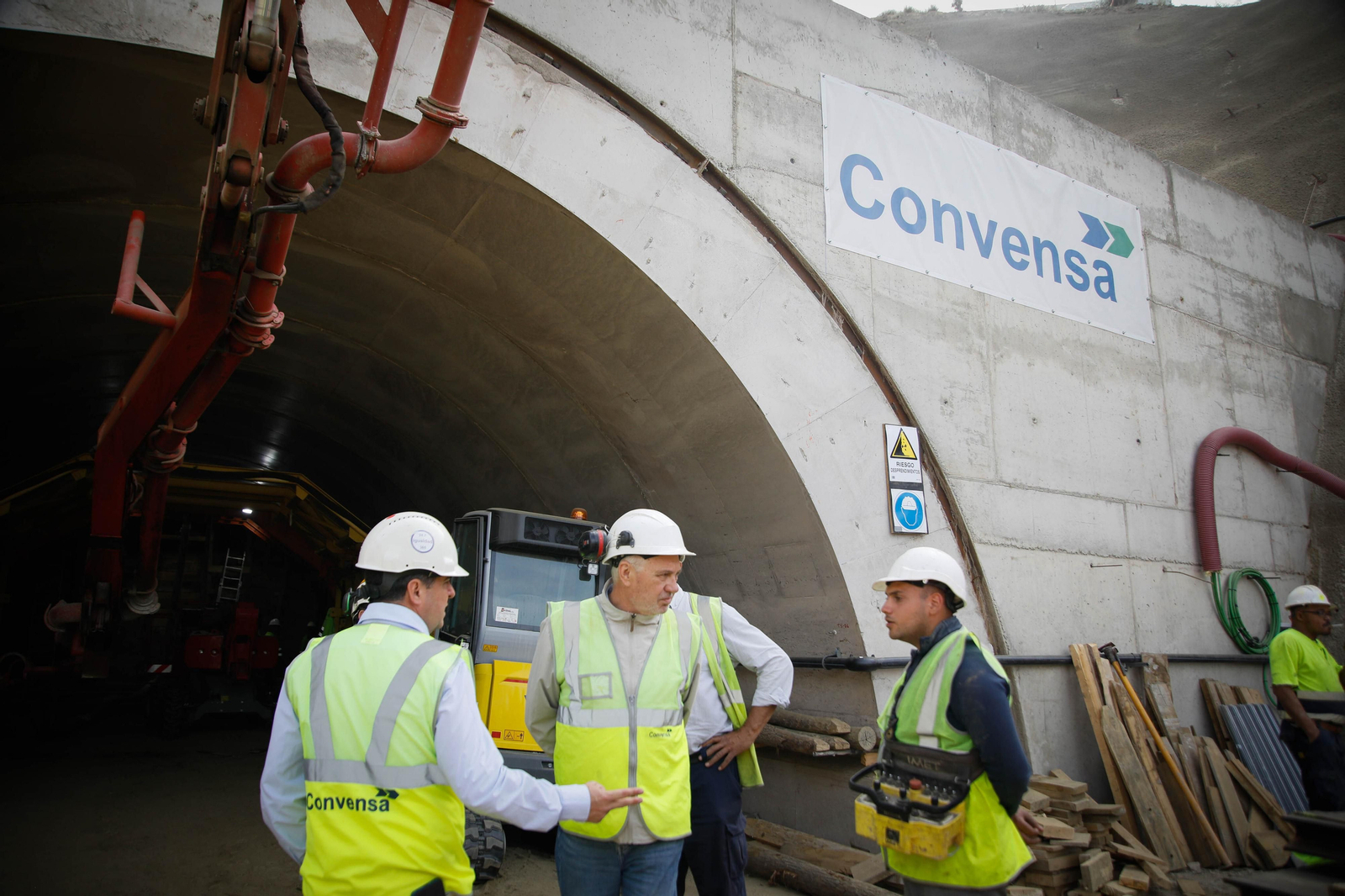 Así están las obras del túnel de Viator en la línea de alta velocidad de Adif, en imágenes