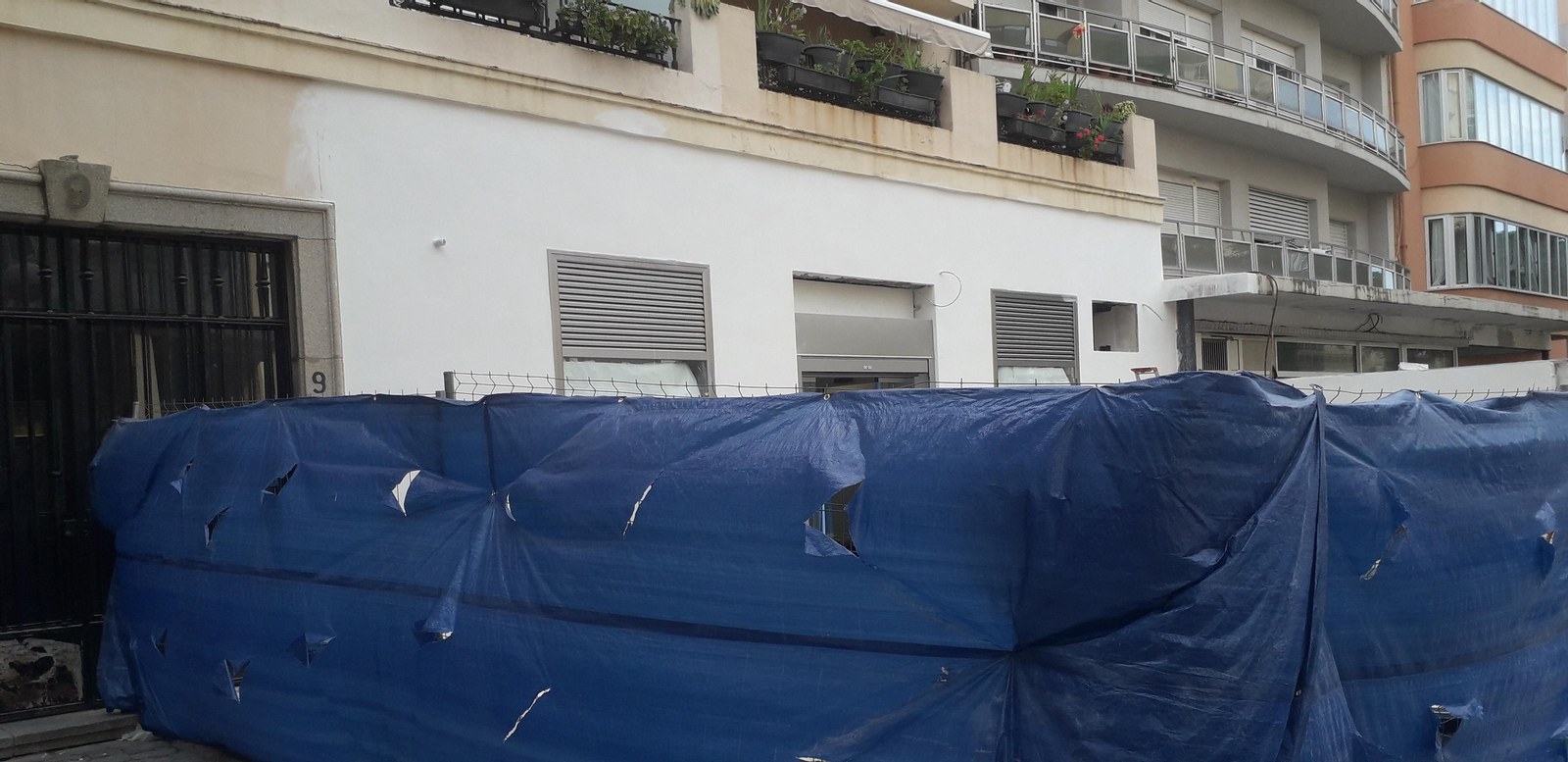 Zona donde se levantaba parte de la cafetería Miami.