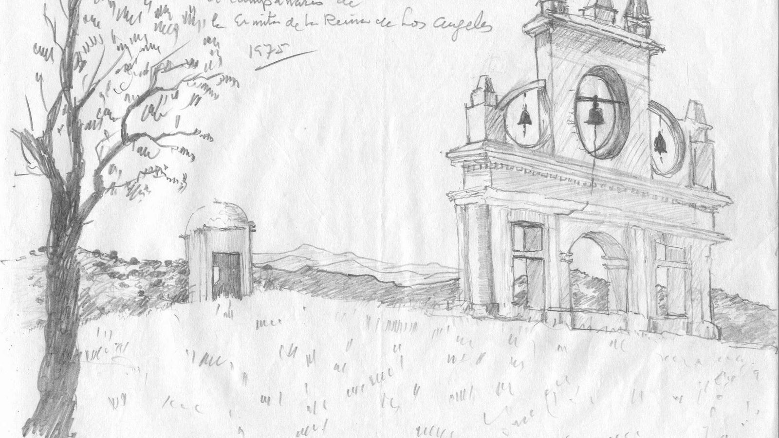 Campanario de La Peña de Arias Montano, en Alájar, por Manuel Vázquez Real.