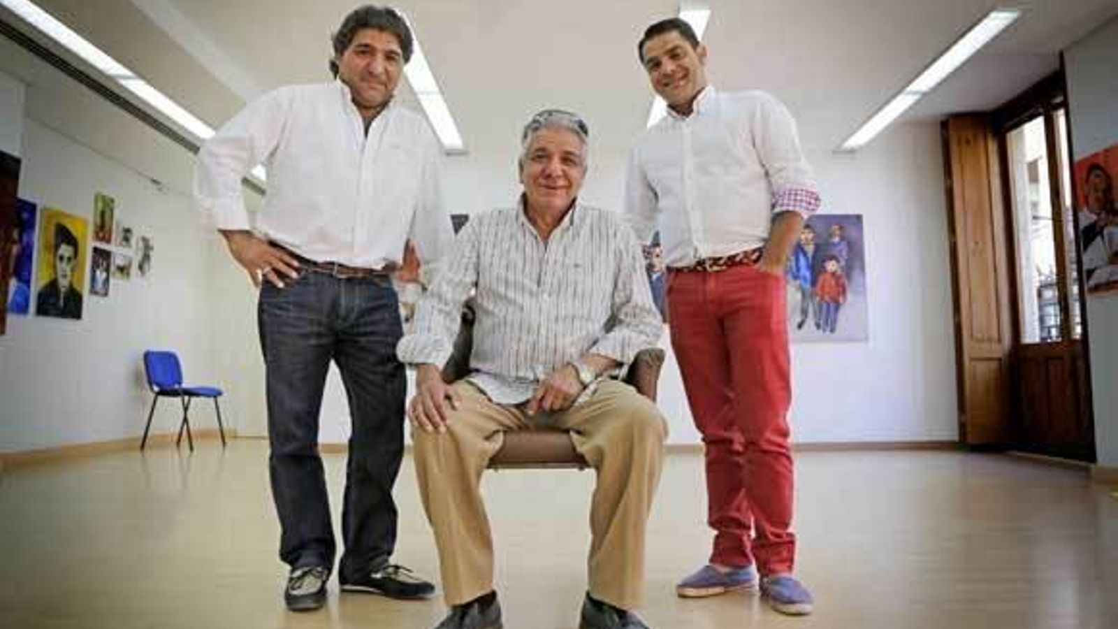 Alfonso, con sus hijos en Diario de Jerez.