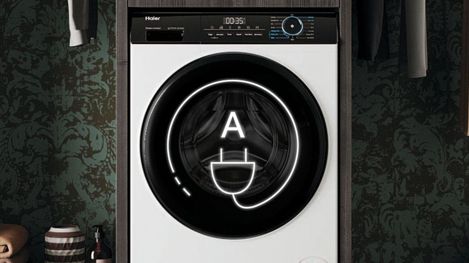 La lavadora que lava 8kg de ropa con vapor y motor Direct Motion ultrasilencioso