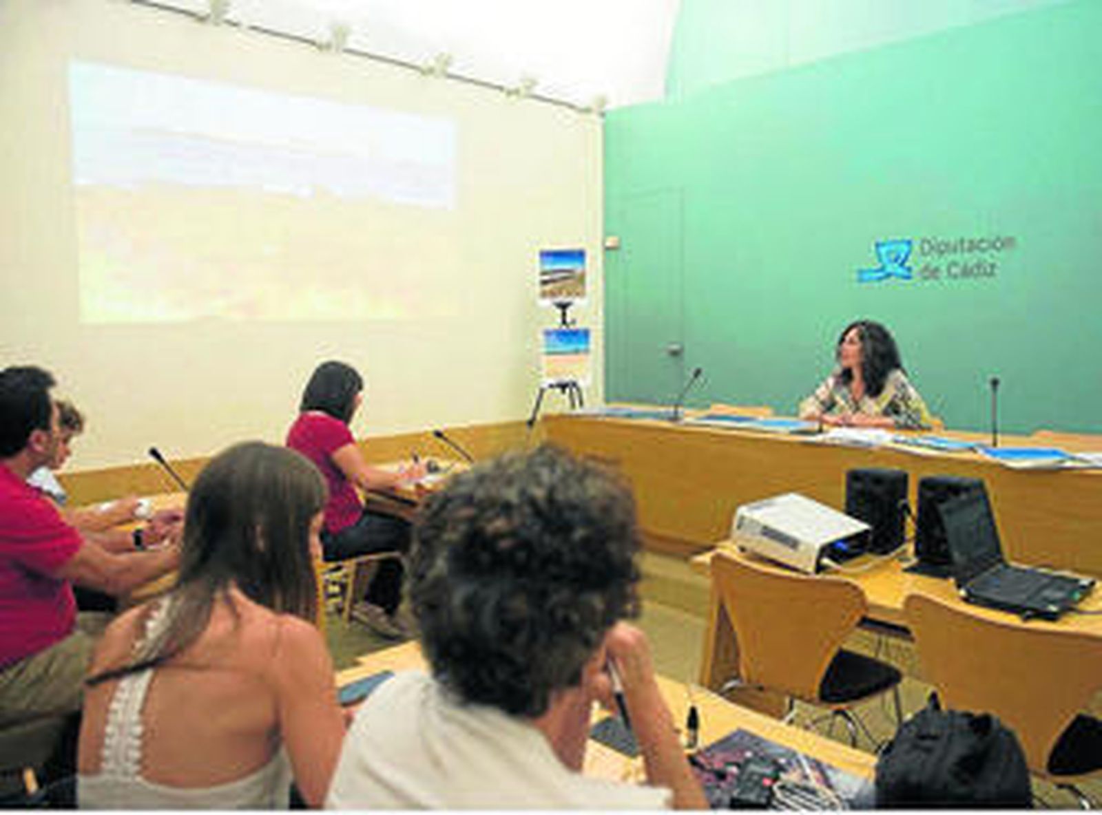 Maribel Peinado, durante la presentación a los medios de la campaña.