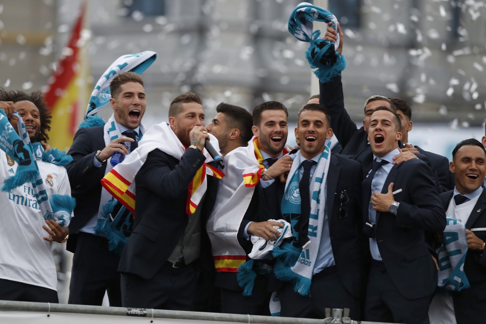 El Real Madrid celebra su decimotercera Champions