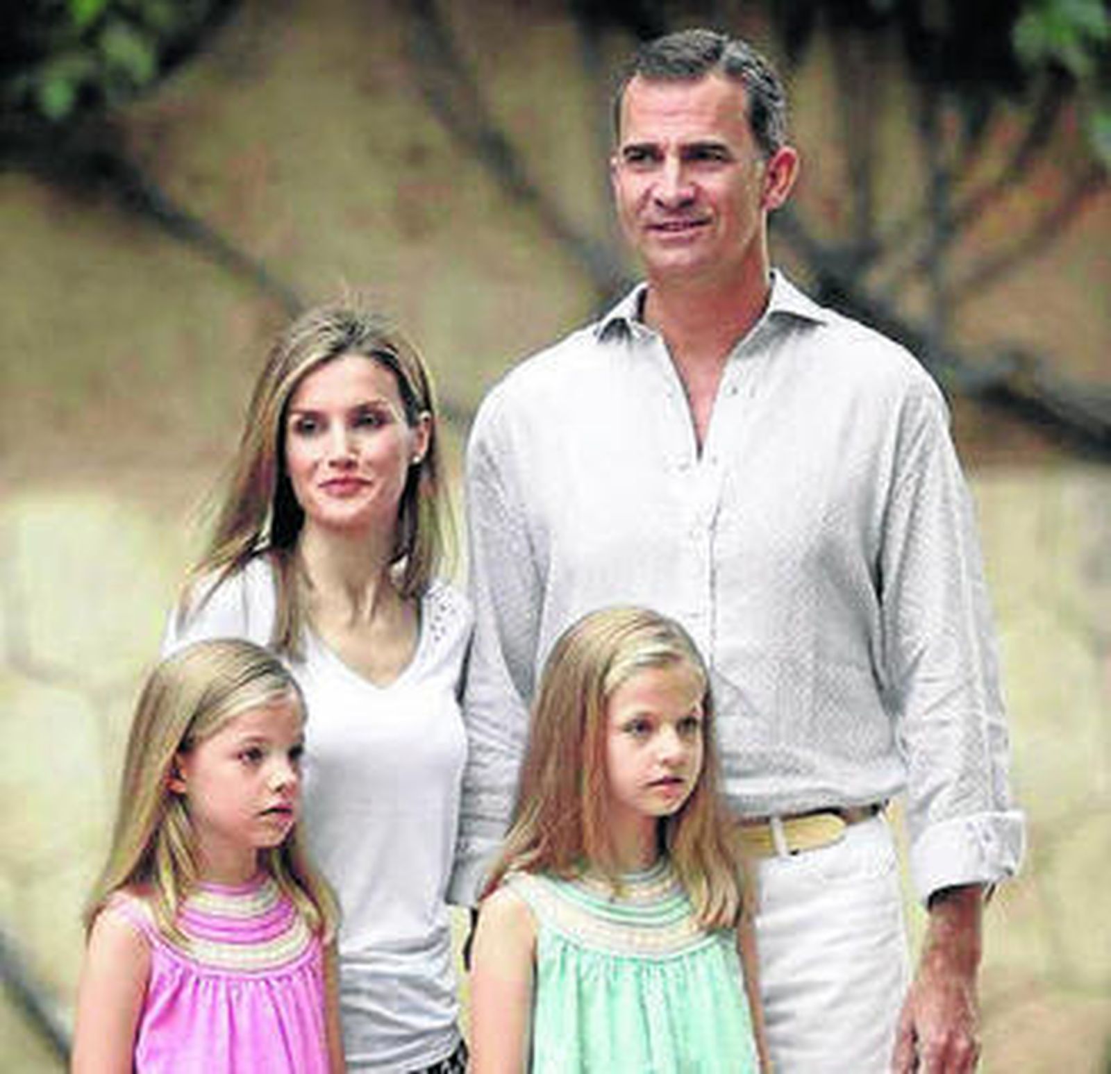 Imagen de la Familia Real en su posado del verano pasado.