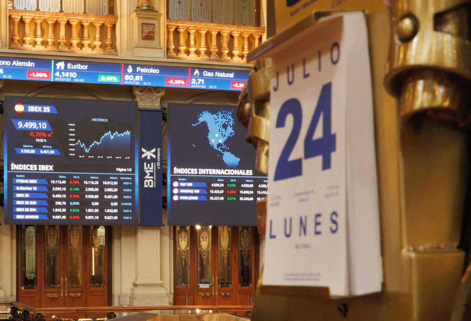 La bolsa de Madrid, este lunes La bolsa de Madrid, este lunes