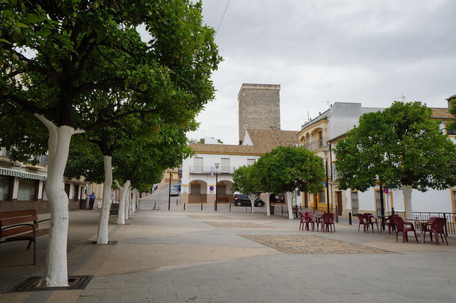 Plaza de la Constitución de Monturque.