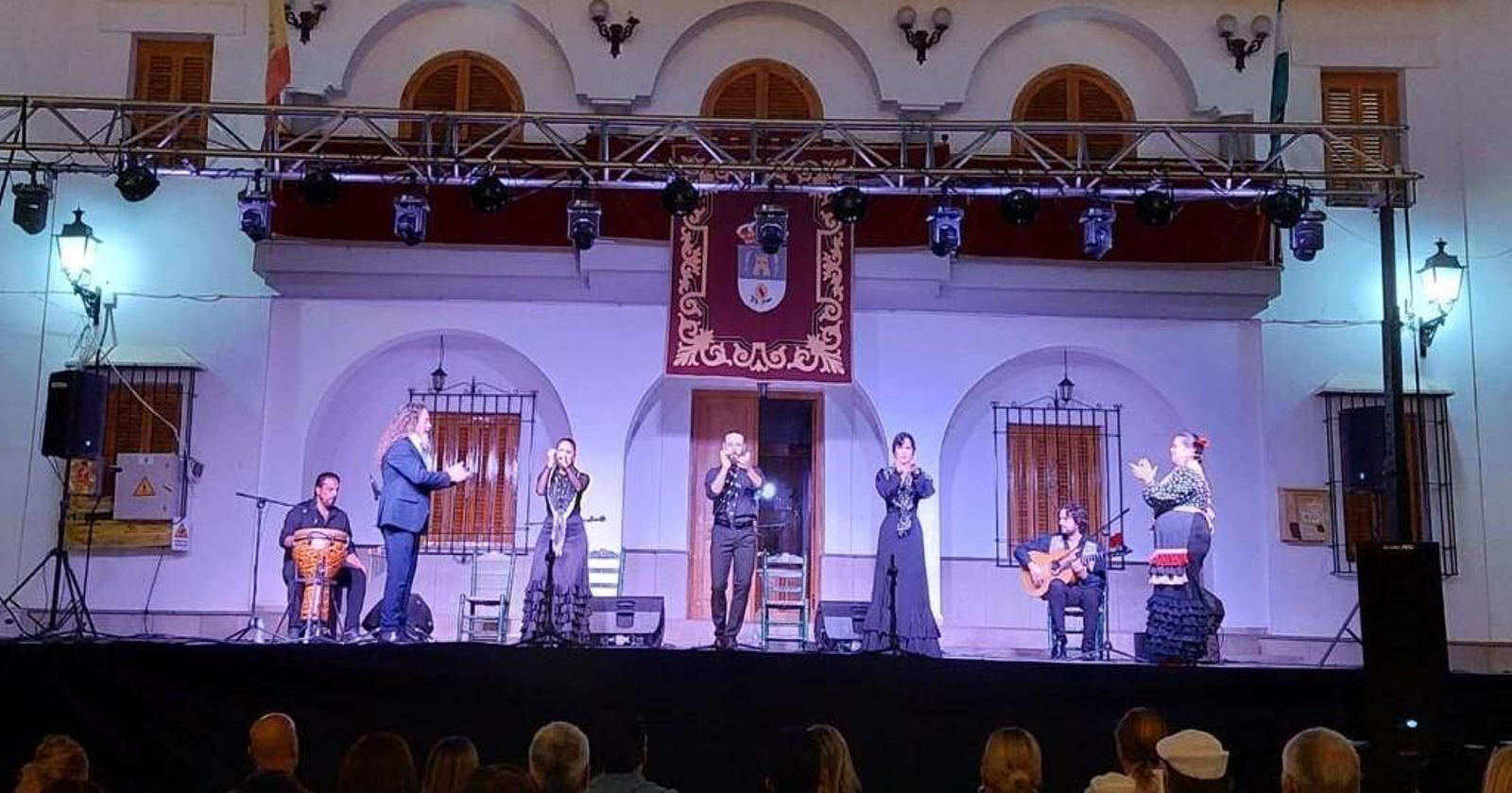 Presentación de flamenco en las fiestas del año pasado.