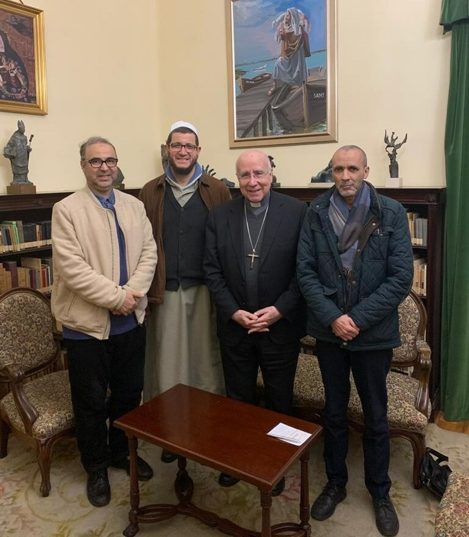 Encuentro mantenido en las dependencias del Obispado de Huelva.