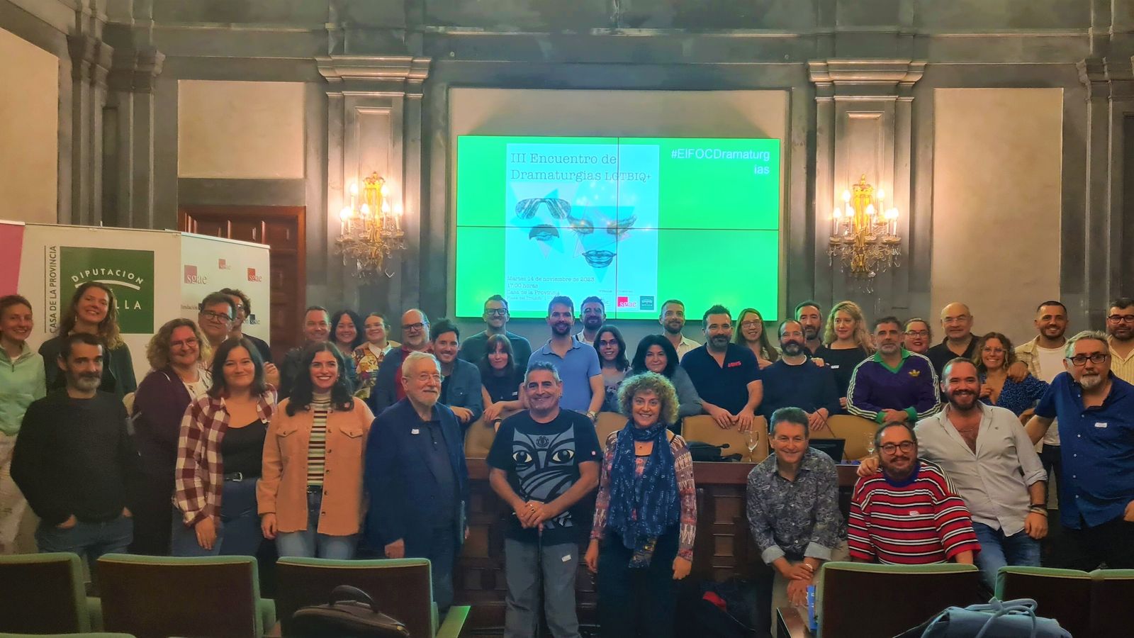 Ponentes y públido de la jornada sobre dramaturgias LGTBIQ+