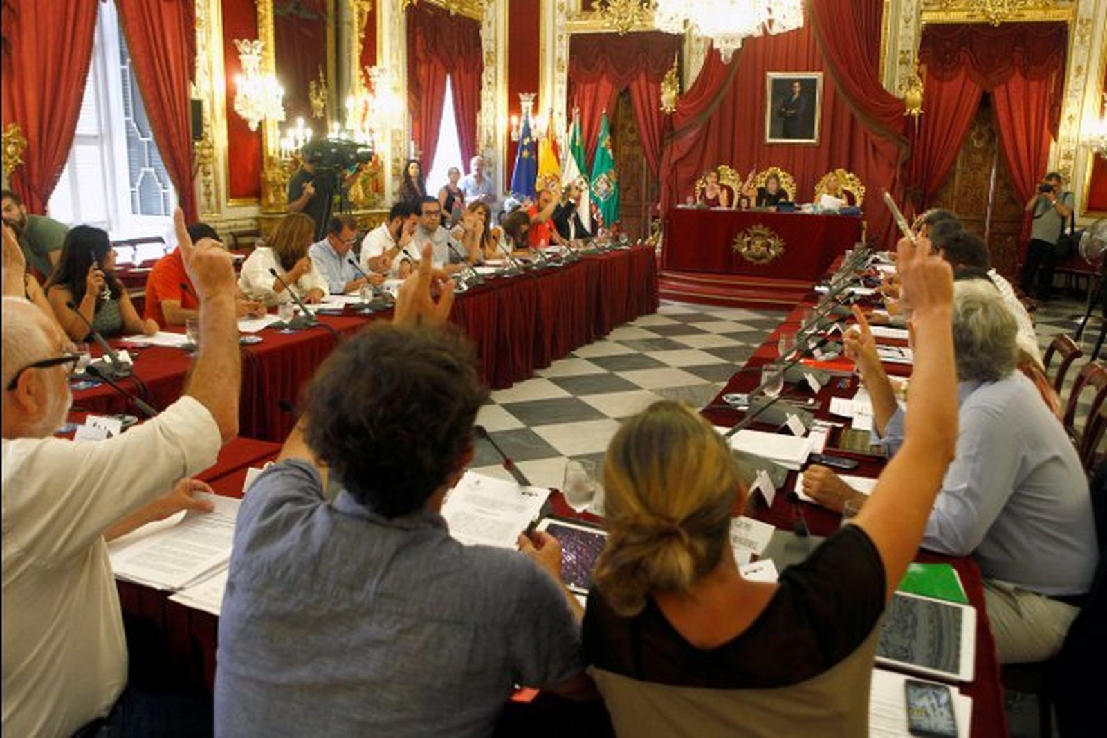 Imagen de archivo de un pleno de Diputación anterior.