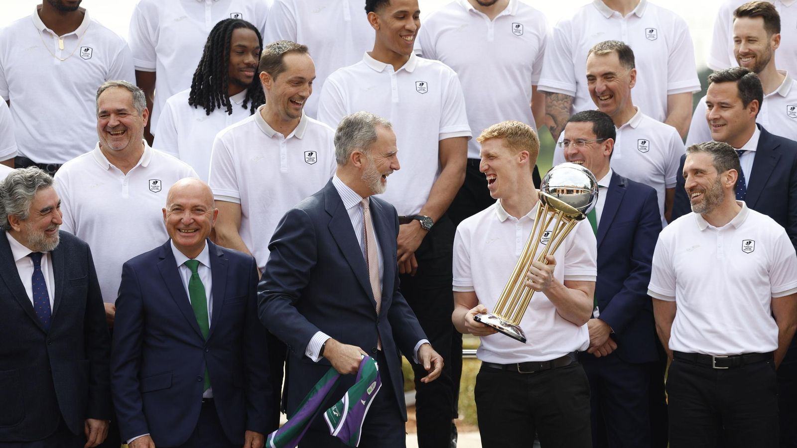 La recepción del Rey Felipe VI al Unicaja, en fotos