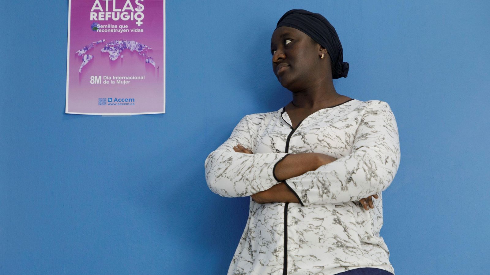 Sire, durante un momento de la entrevista.