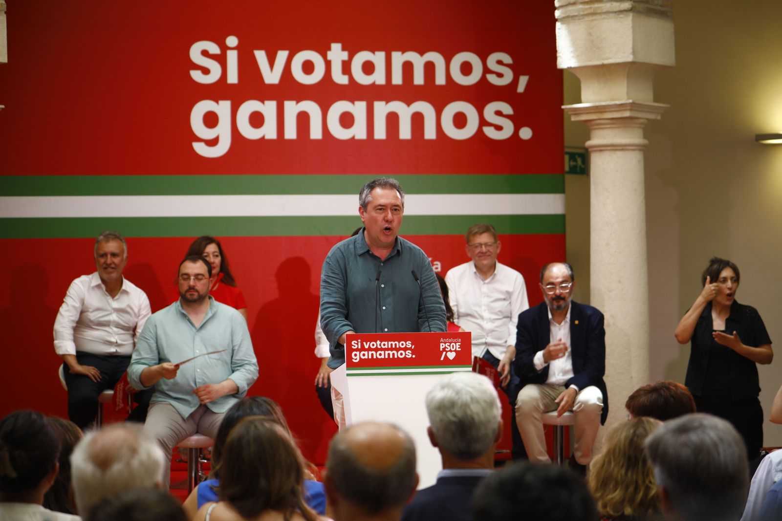 Elecciones Andalucía: La visita de los barones del PSOE en Córdoba, en imágenes