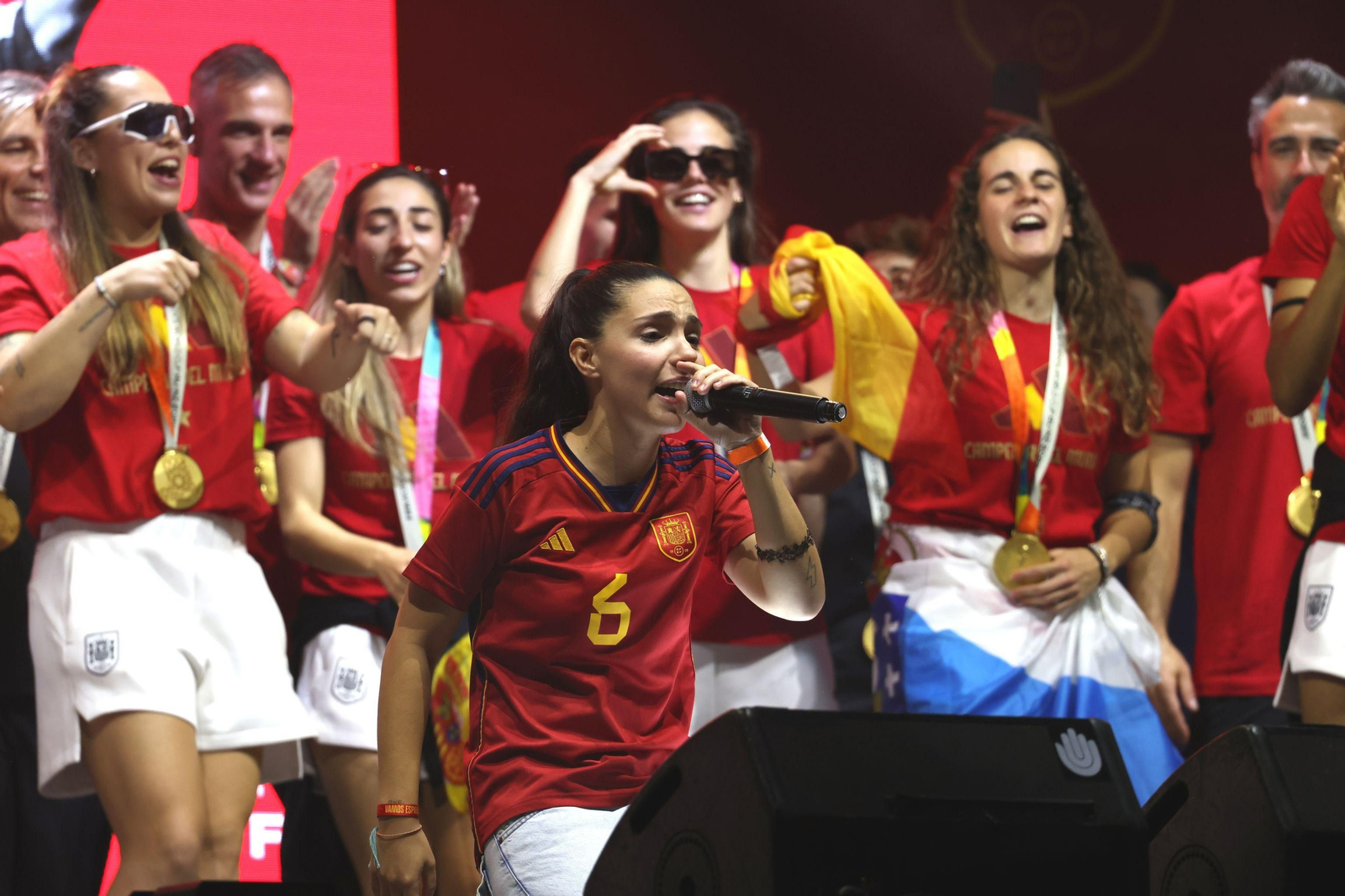 Las imágenes de la celebración de las campeonas del Mundo de Fútbol