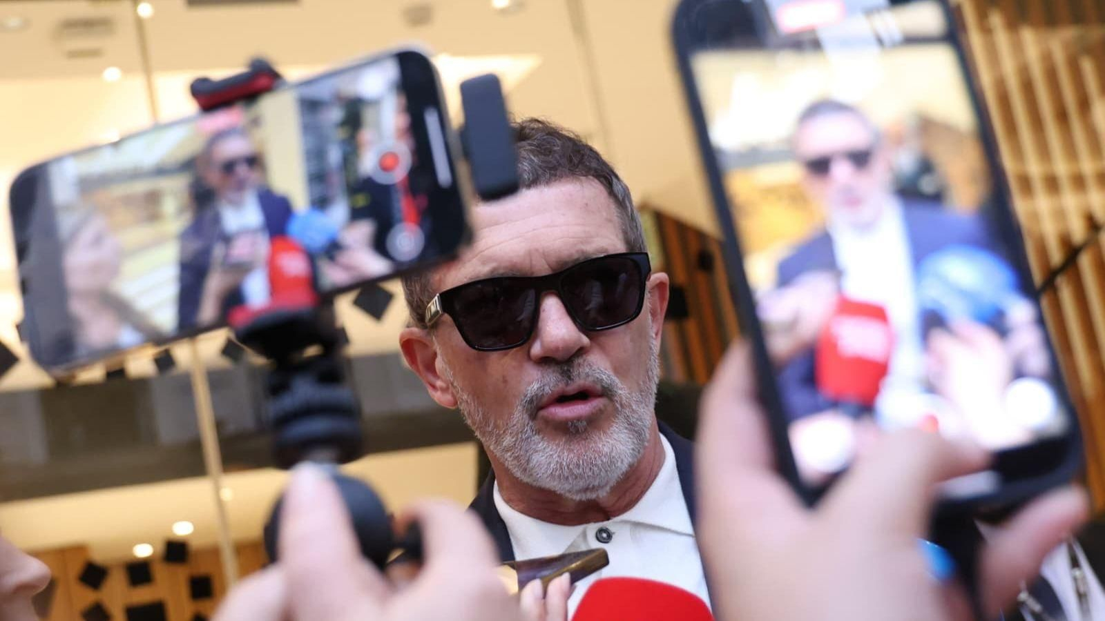 Antonio Banderas en el estreno de 'Godspell'