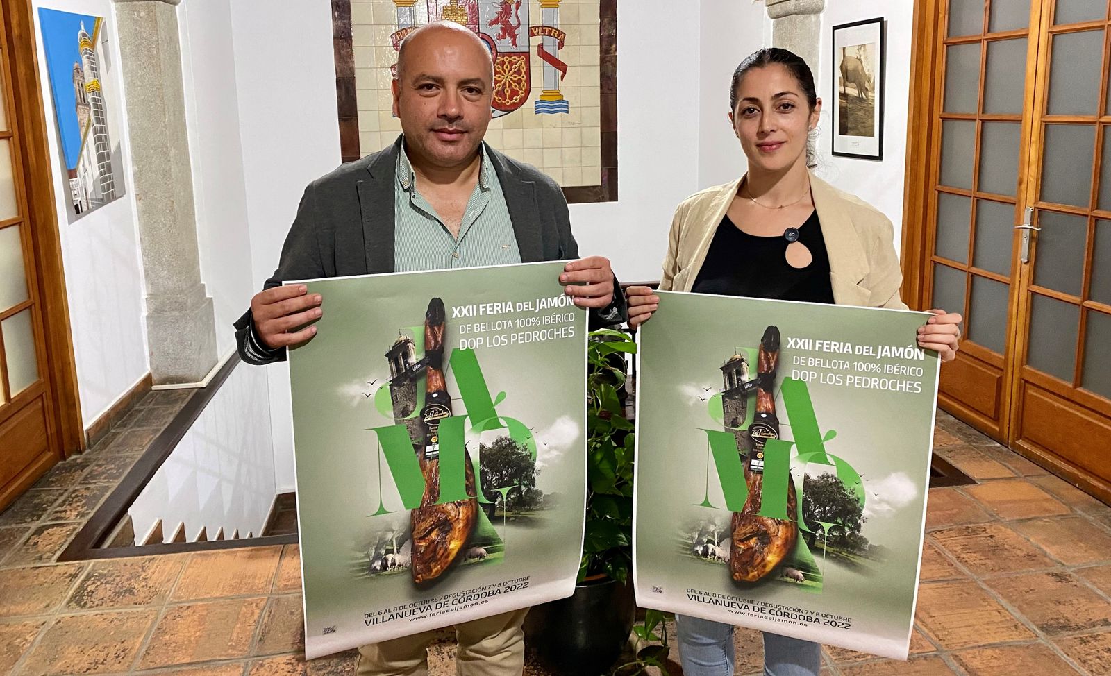 Nuevo cartel de la Feria del Jamón de Villanueva de Córdoba