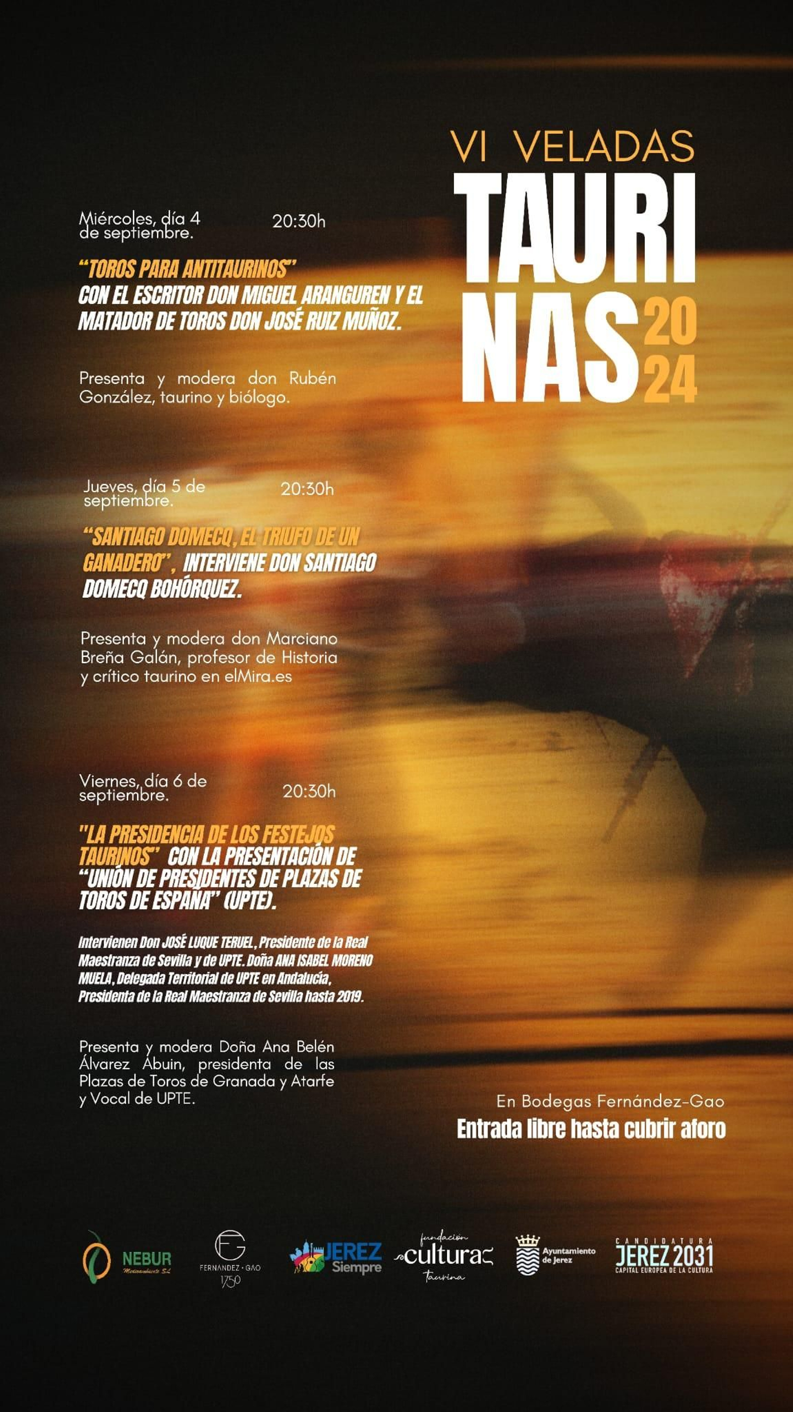 Cartel de las Veladas Taurinas