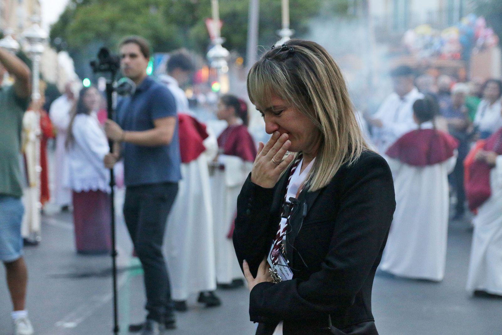 Imágenes de La Magna por las calles de Almería