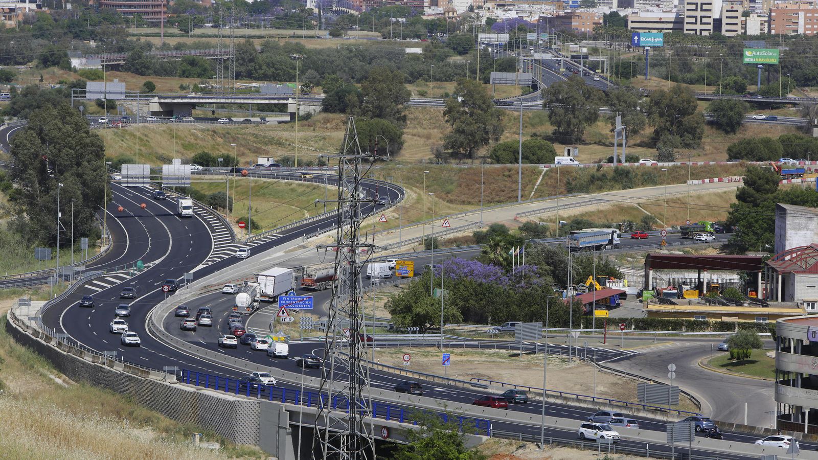 El nudo de carreteras de La Pañoleta, que debe abrirse este verano.