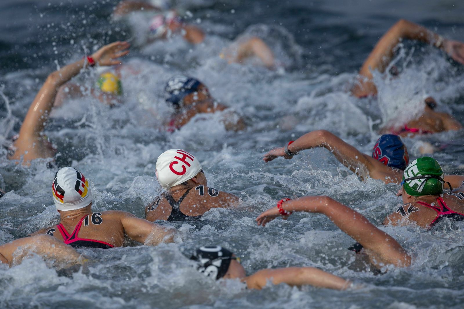 Las fotos de Paula Ruiz en el Mundial de aguas abierta de Gwangju