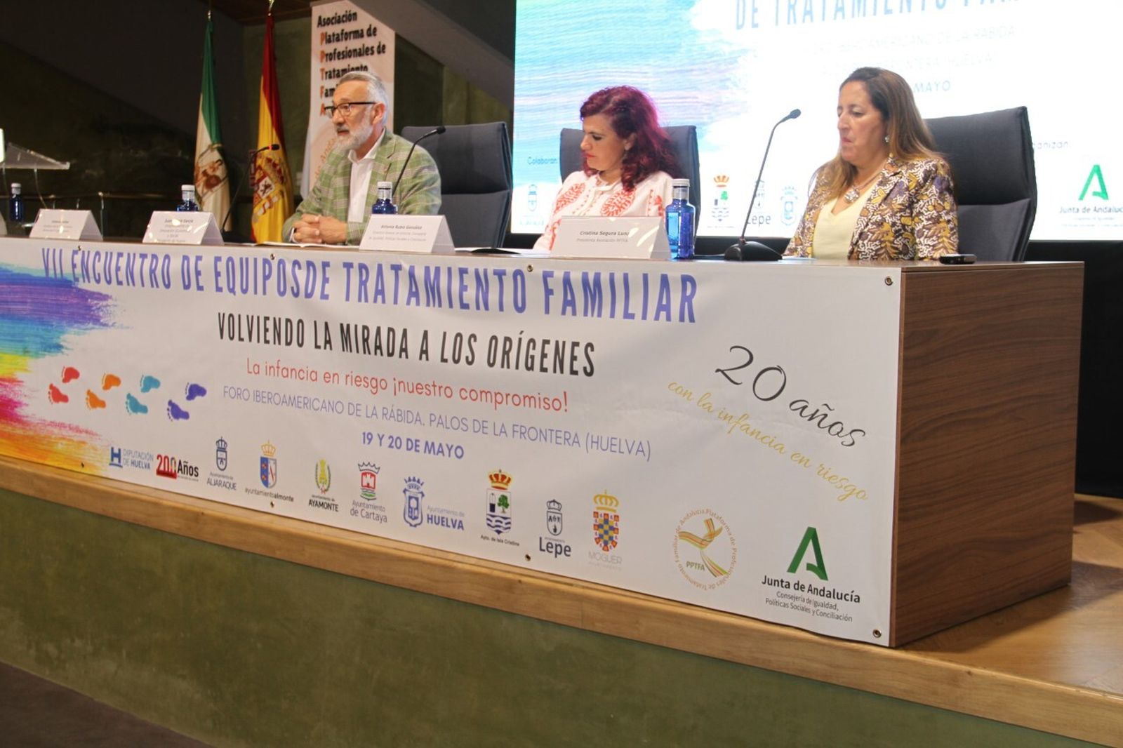 Un momento del encuentro que tiene lugar en Huelva.