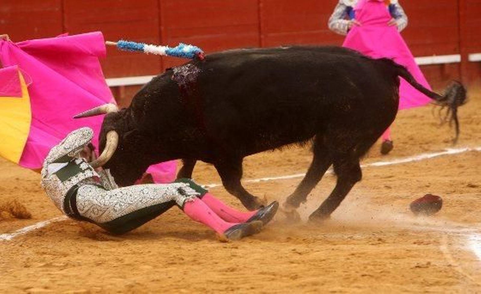 Este toro de Mari Carmen Camacho a punto estuvo de cornear a este subalterno

Foto: Juan Carlos Toro