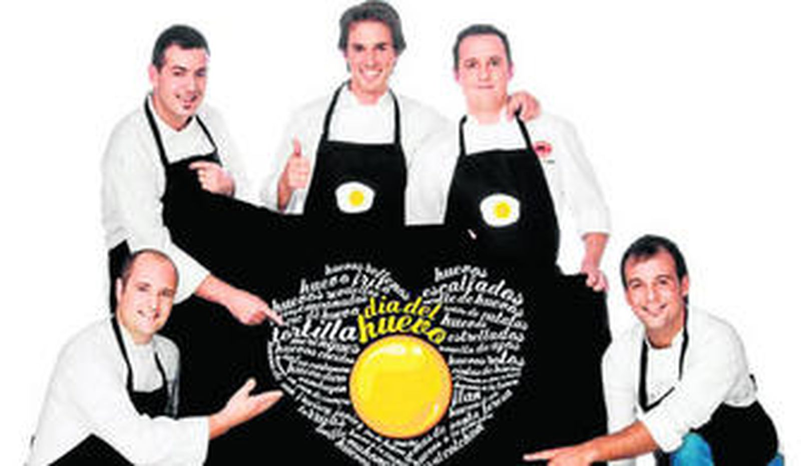 El equipo al completo de 'A huevo', el nuevo programa de Canal Cocina.