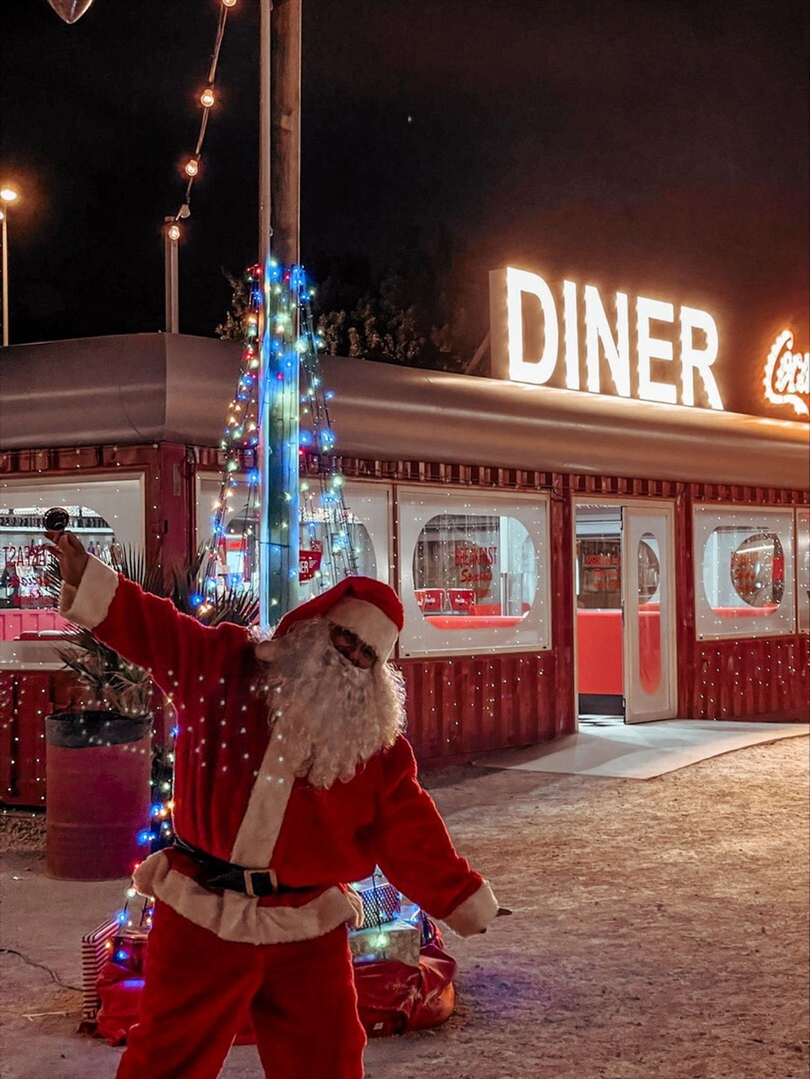 Papa Noel en Autocine Málaga.
