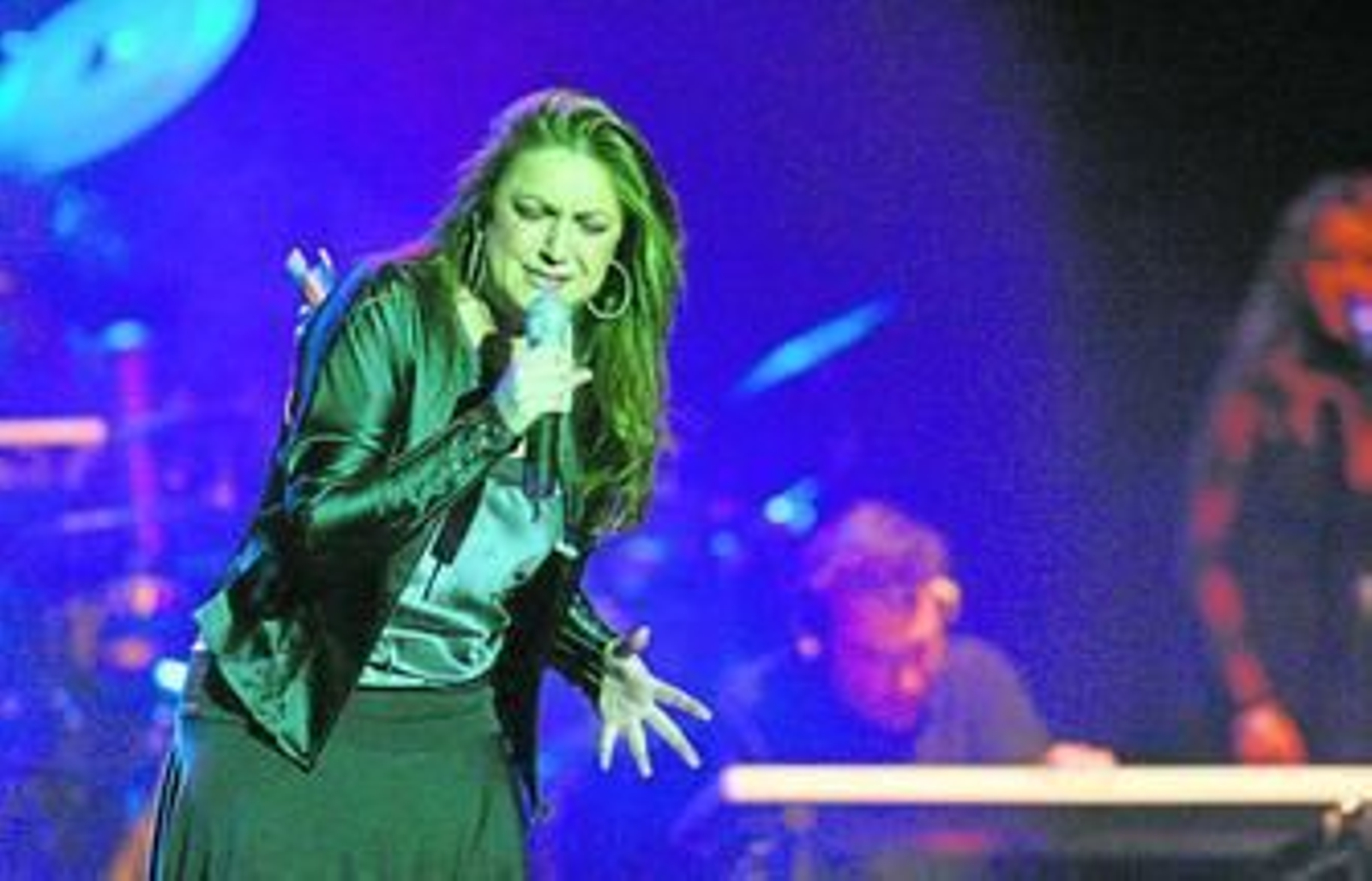 La cantaora de la Isla Niña Pastori, durante un concierto reciente.