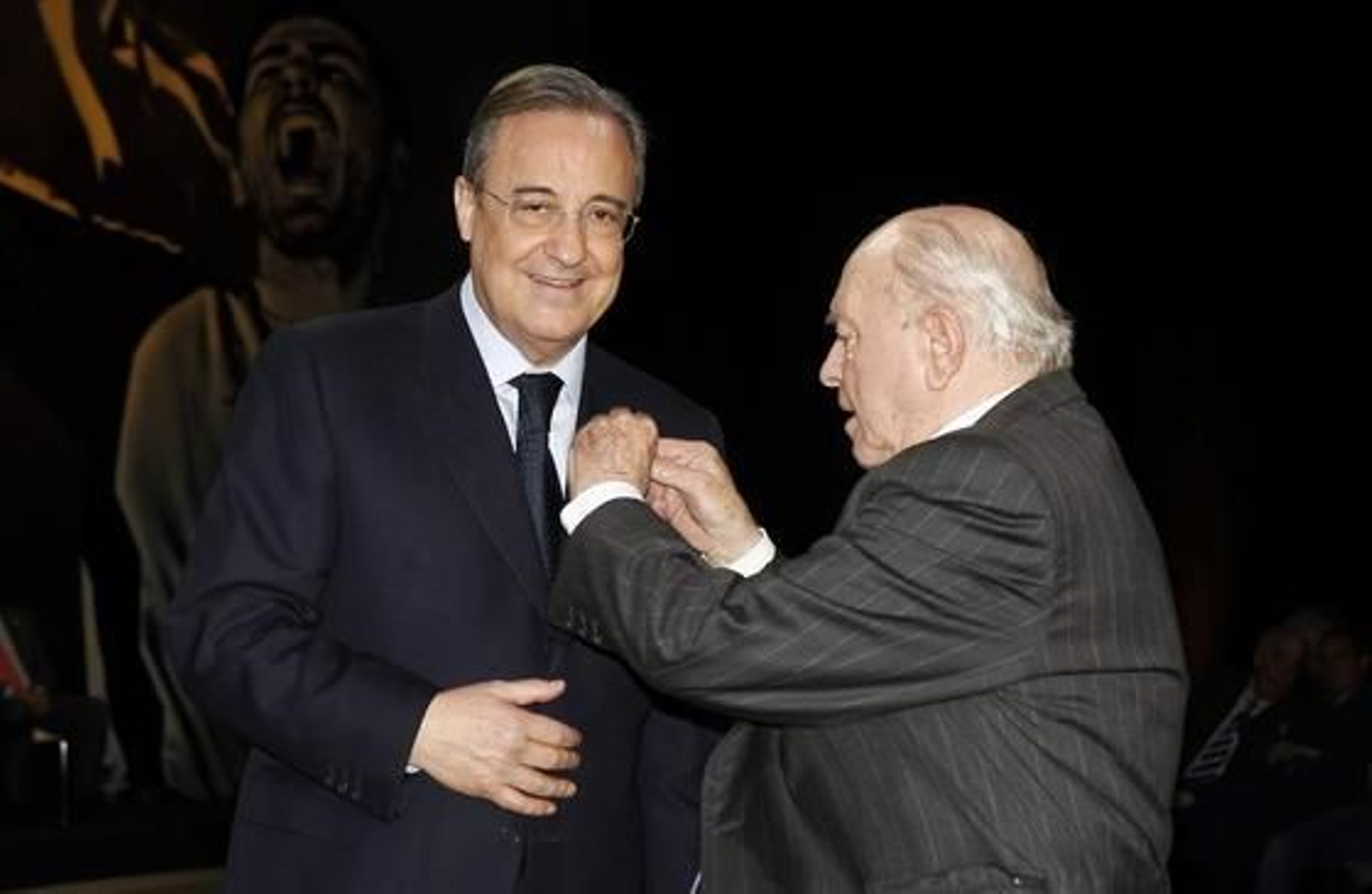 Di Stéfano con Florentino Pérez.

Foto: Efe
