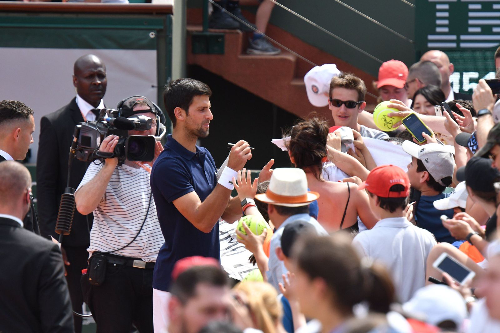 Novak Djokovic, tras un ensayo.