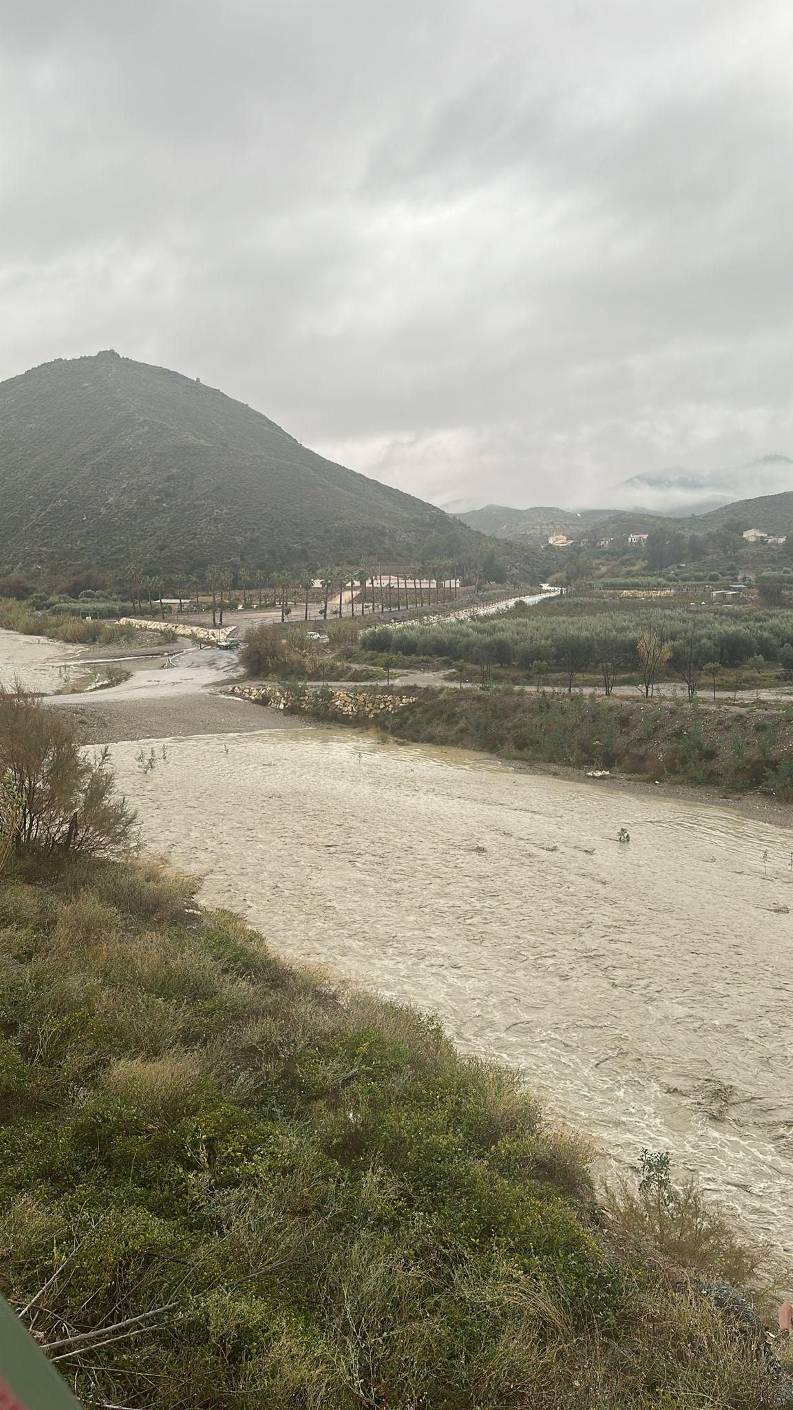No solo lluvia, también granizo: así ha pasado la borrasca Emilia por el Almanzora y Los Vélez