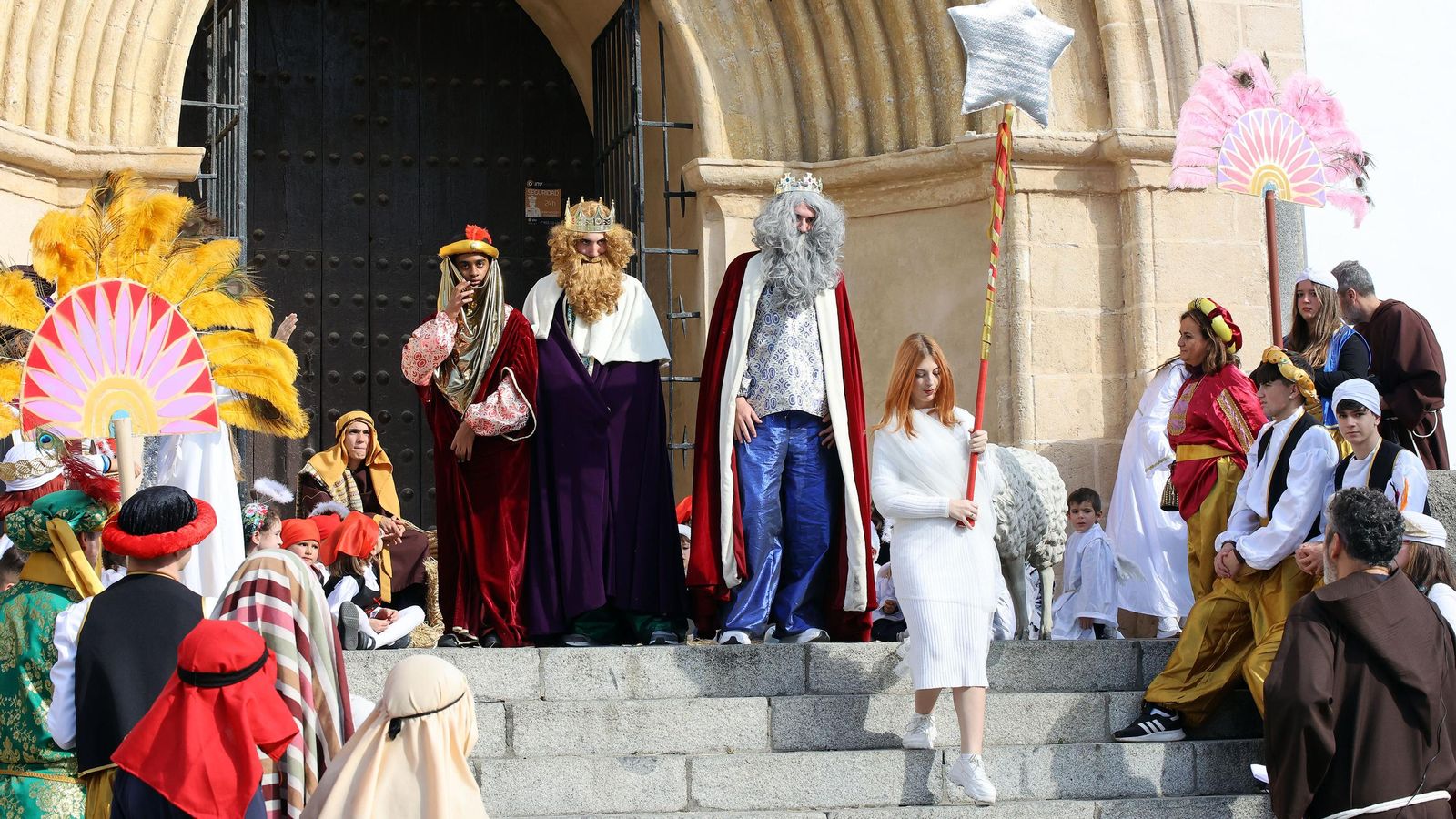 Imágenes del Belén Viviente de la plaza San Lucas en Jerez