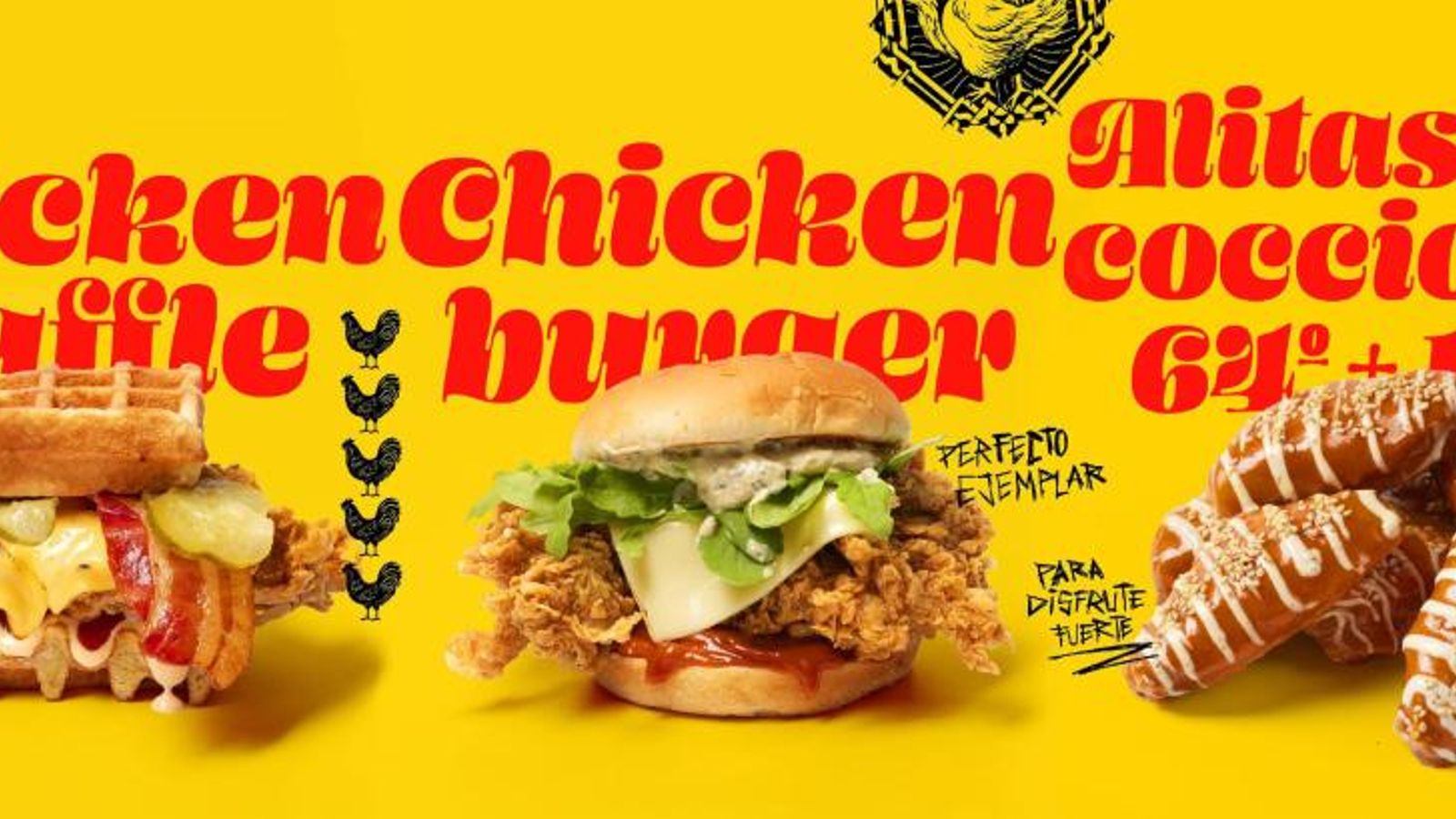 Las tres opciones de Pollos Muñoz de GoXO de Dabiz Muñoz.