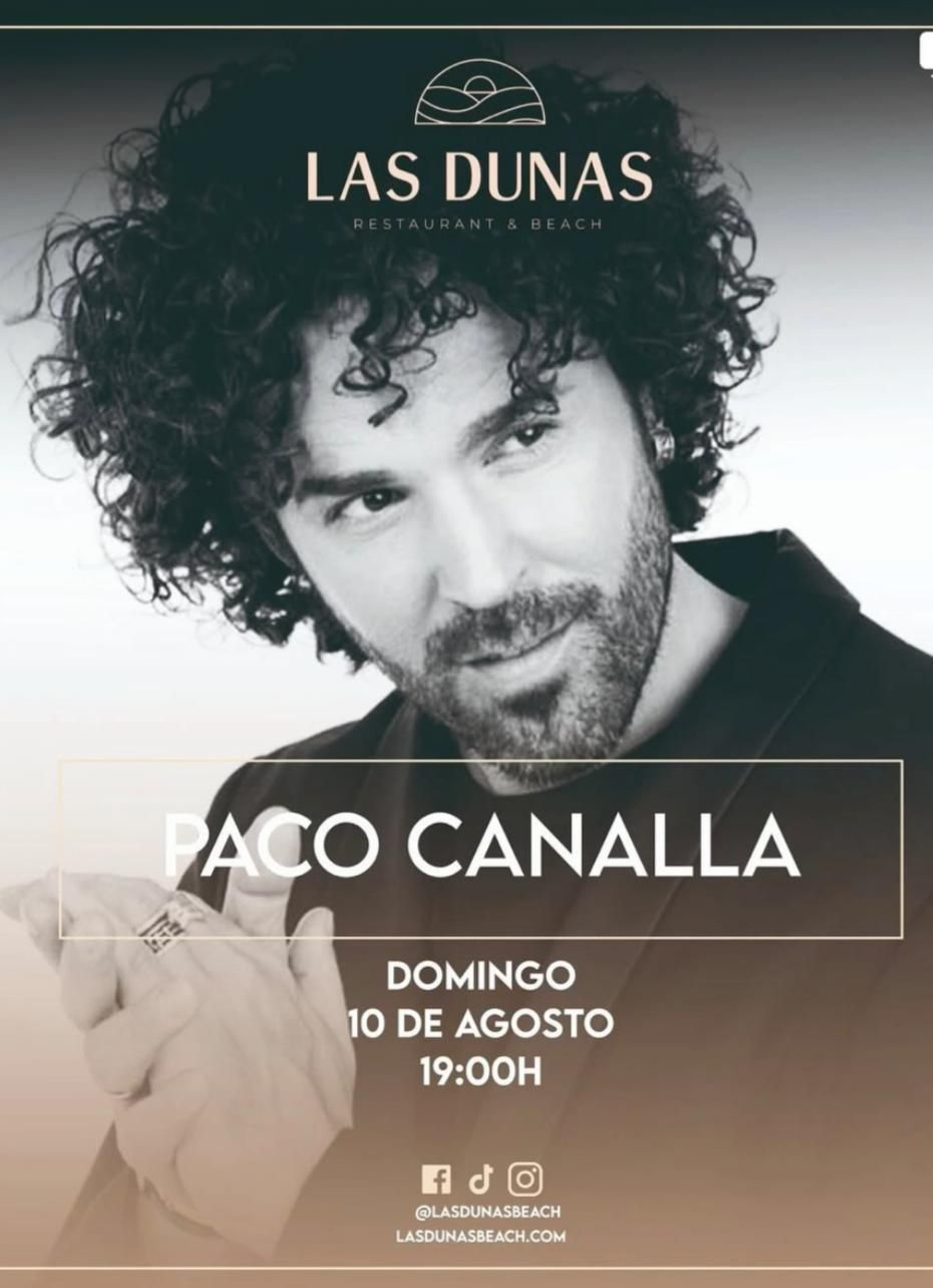 Paco Canalla, en Las Dunas. Chipiona.