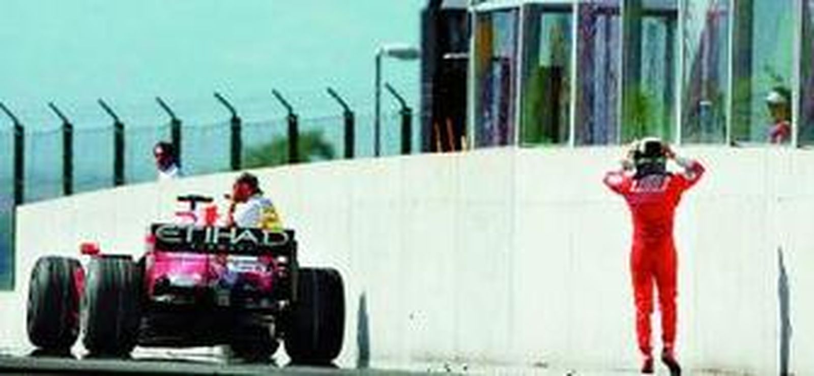 Massa se lamenta tras quedar fuera en Hungaroring.