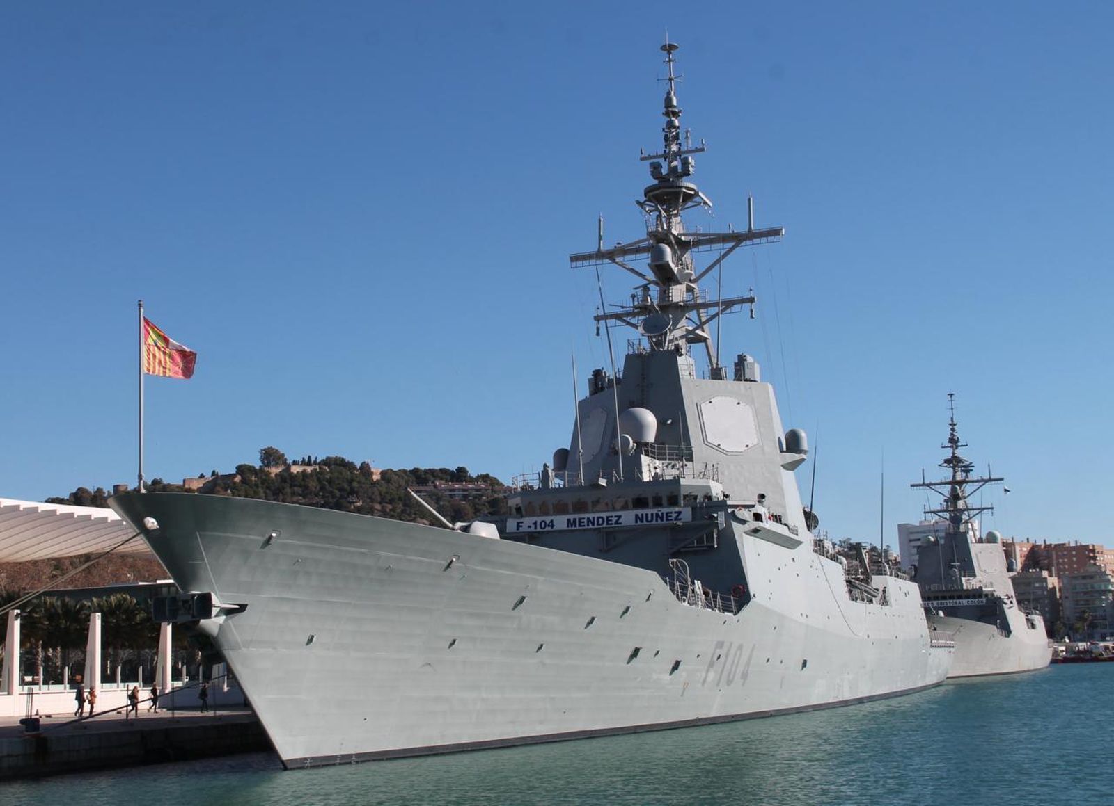 Fragata Méndez Núñez, de la clase F-100, en cuyo diseño se basa la propuesta presentada por Navantia a Polonia.