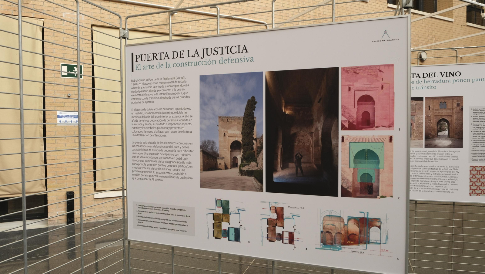 Imágenes de la inauguración de la exposición 'Paseo Matemático Al-Ándalus' en la Universidad de Almería